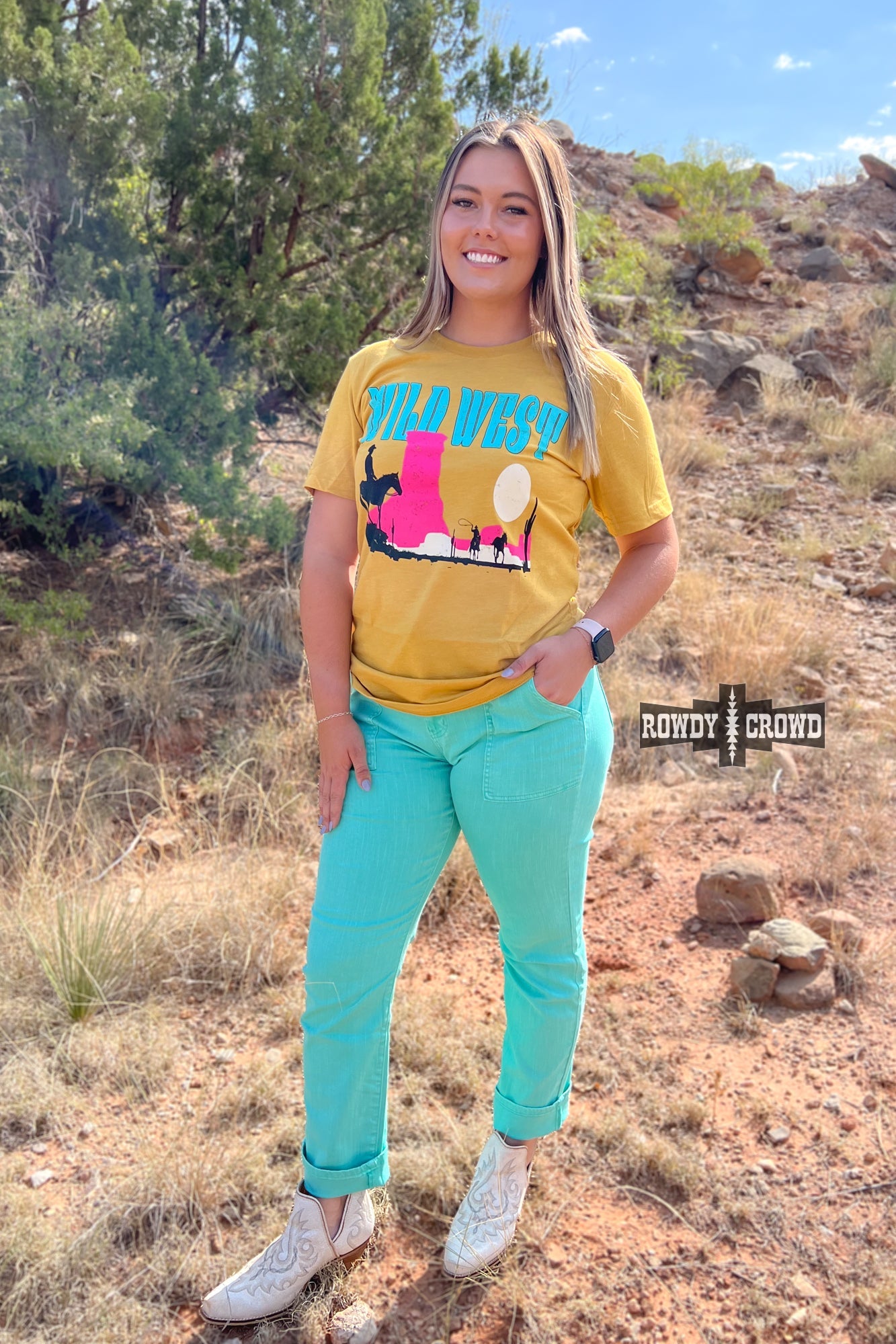 Black Multicolor Leopard Waffle Out Seam Top