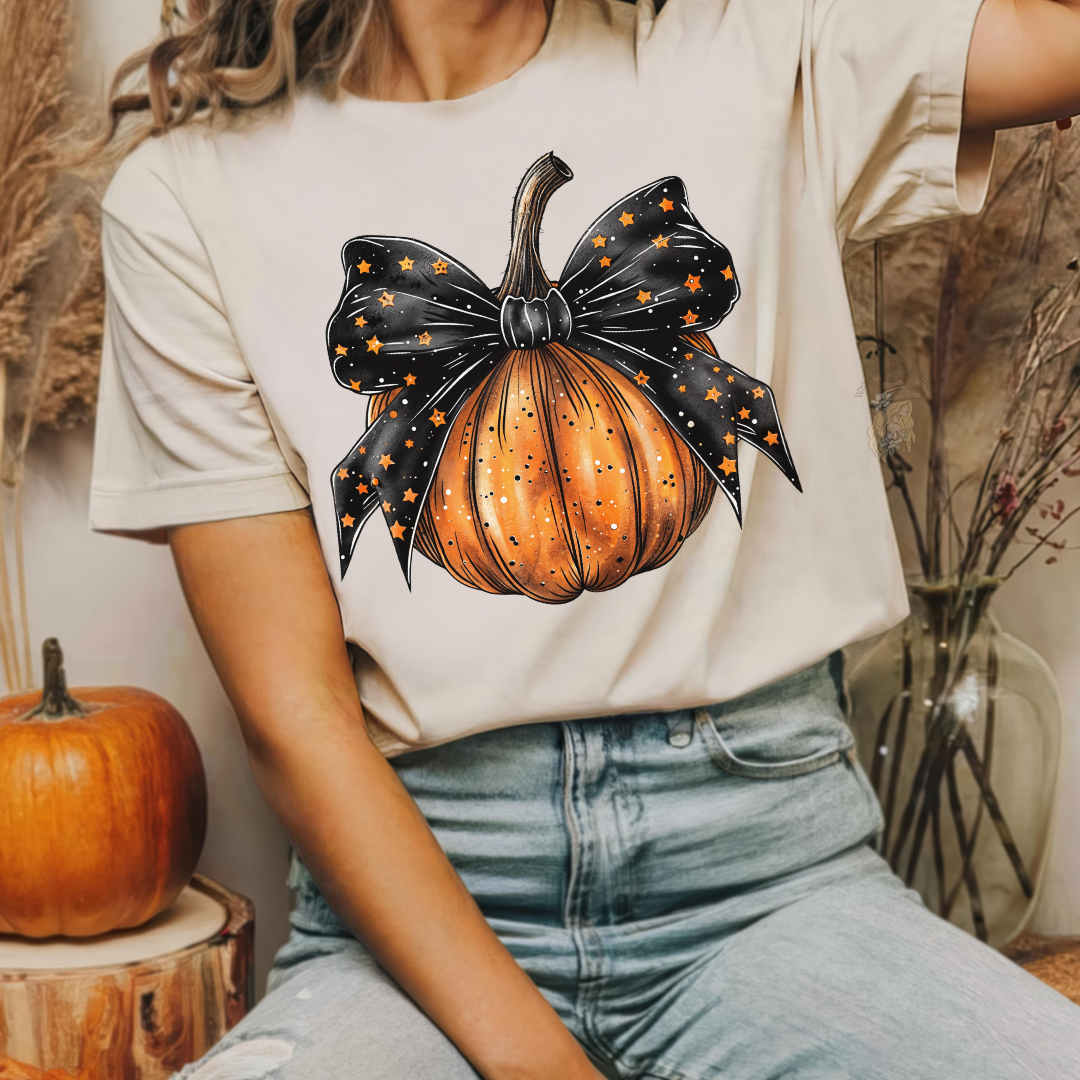 STAR PUMPKIN TEE | SS, LS or Pullover | ADULT