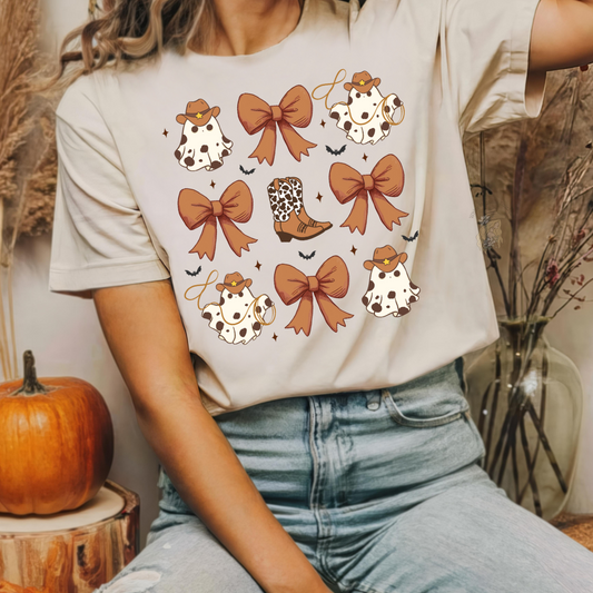 BOO & BOWS | SS, LS or Pullover | ADULT