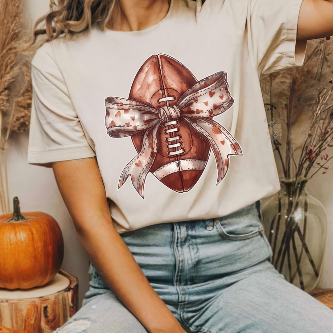 GIRLY FOOTBALL | SS, LS or Pullover | ADULT