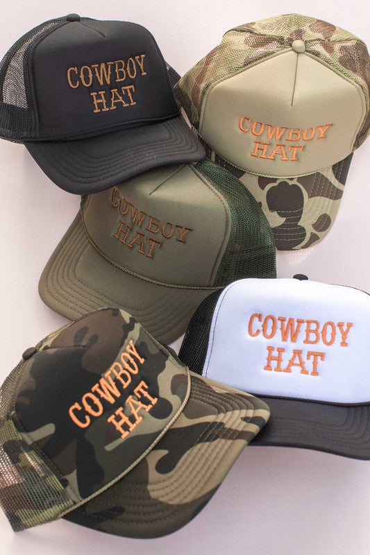 COWBOY TRUCKER HAT | 2 COLORS