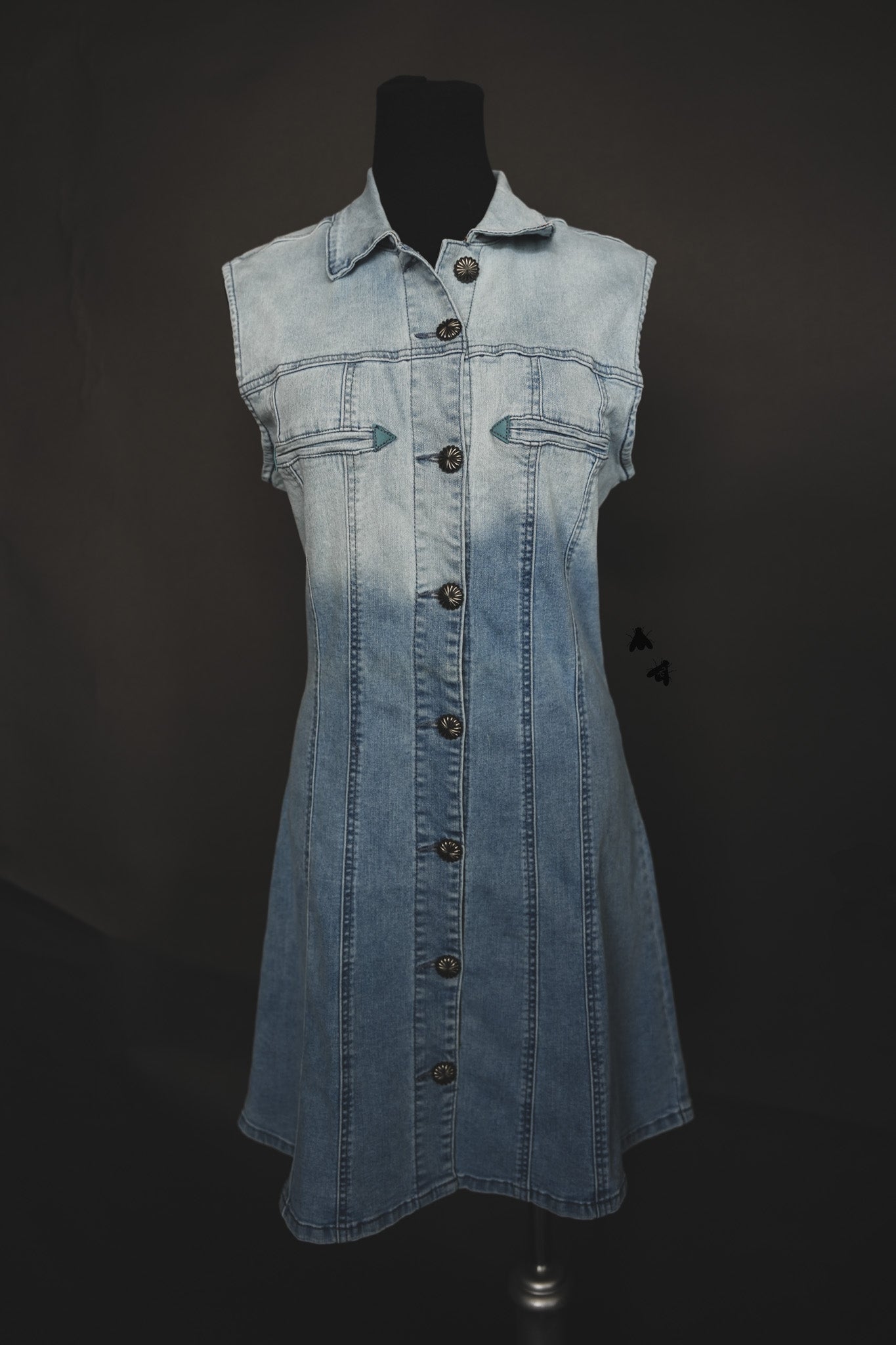 DENIM SWEETHEART DRESS