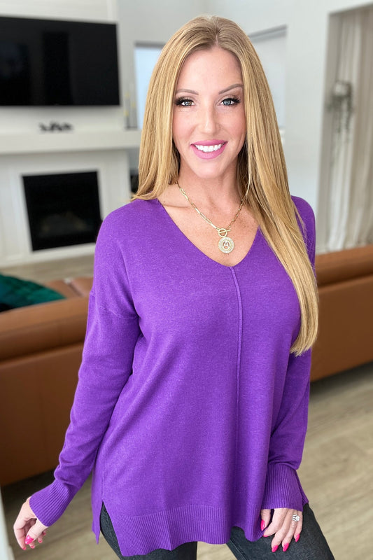 PURPLE EVERYDAY SWEATER