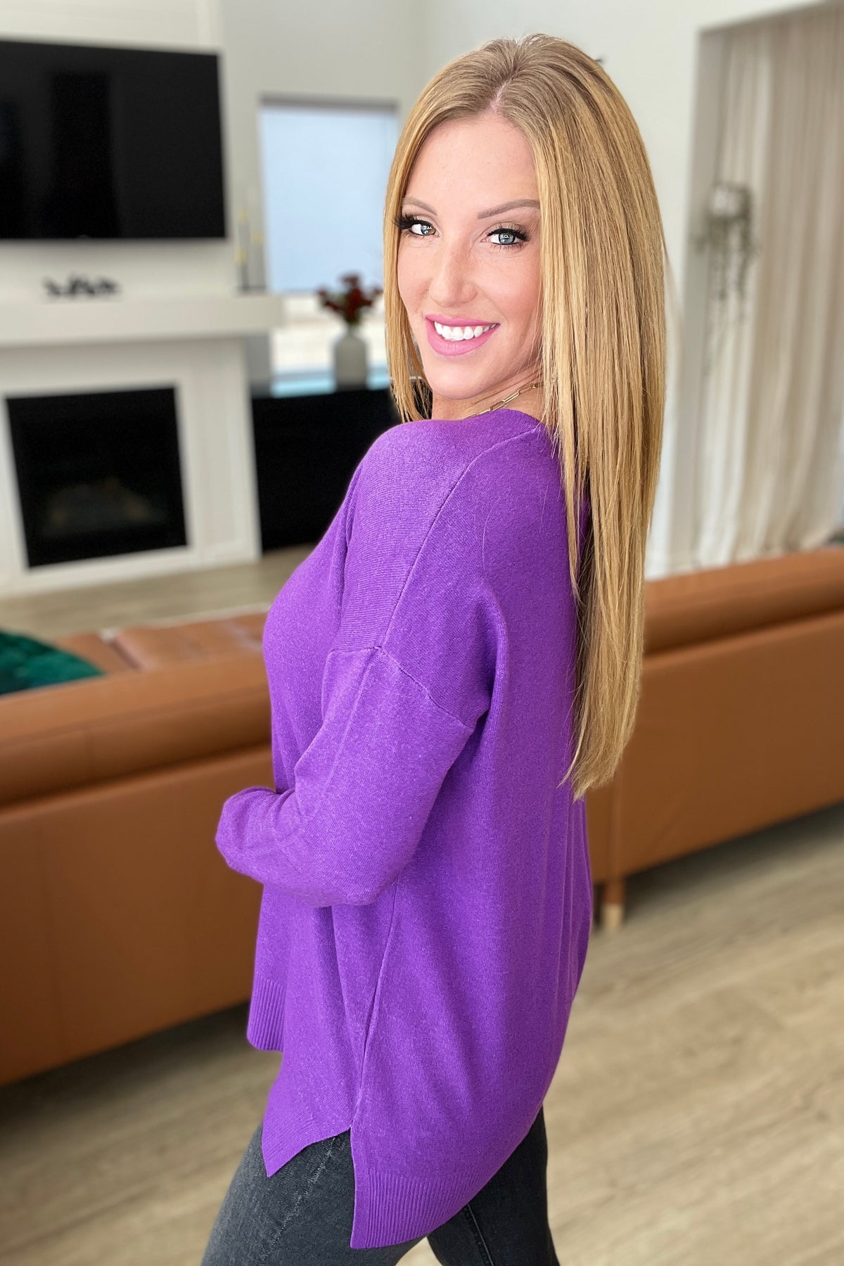 PURPLE EVERYDAY SWEATER