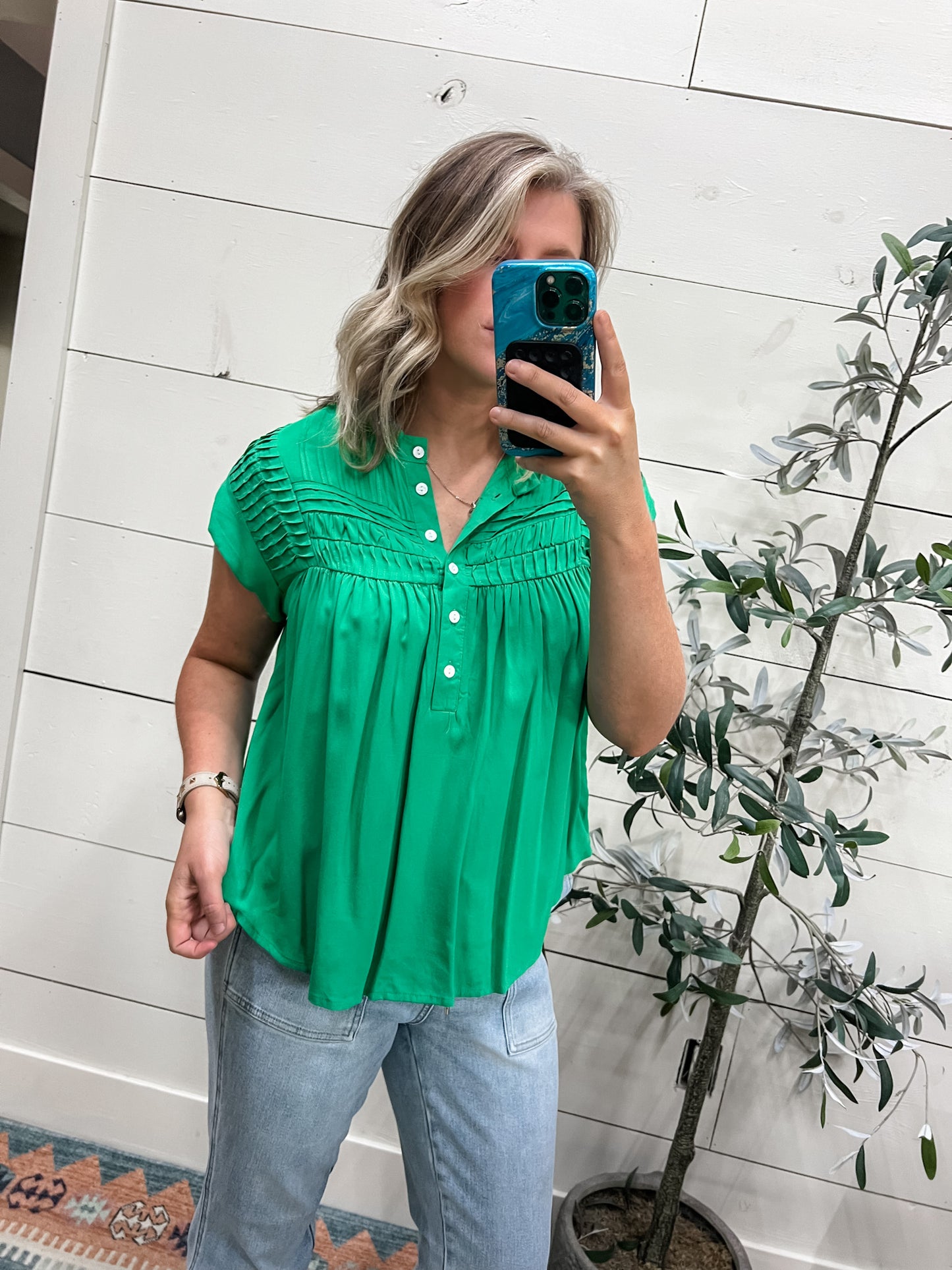 SPRING GREEN BLOUSE