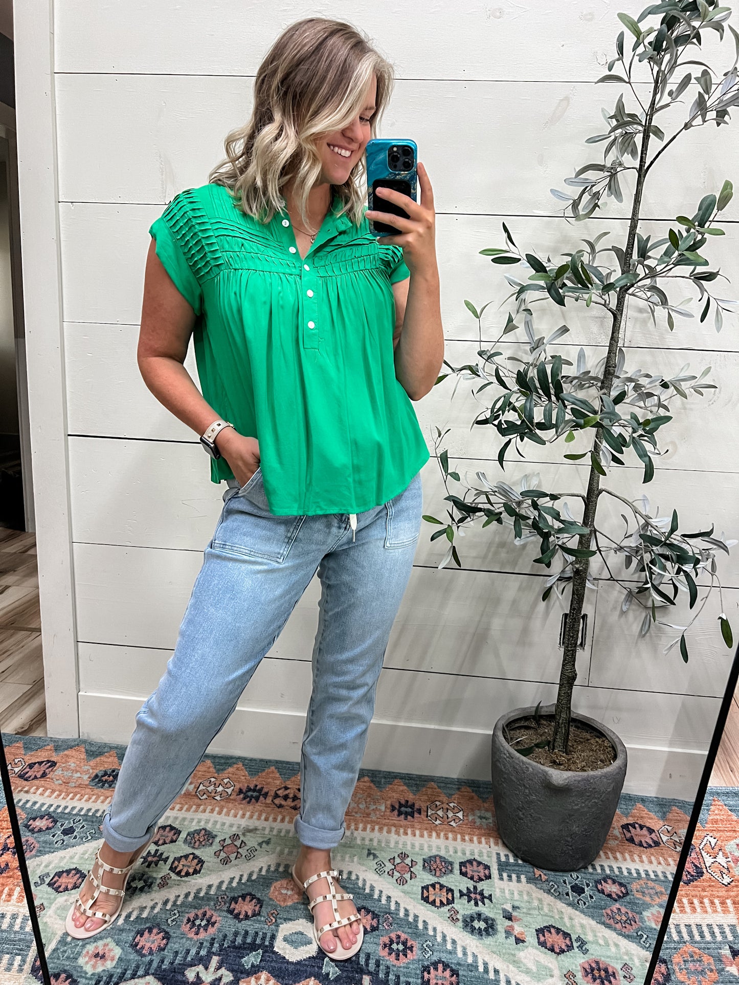 SPRING GREEN BLOUSE