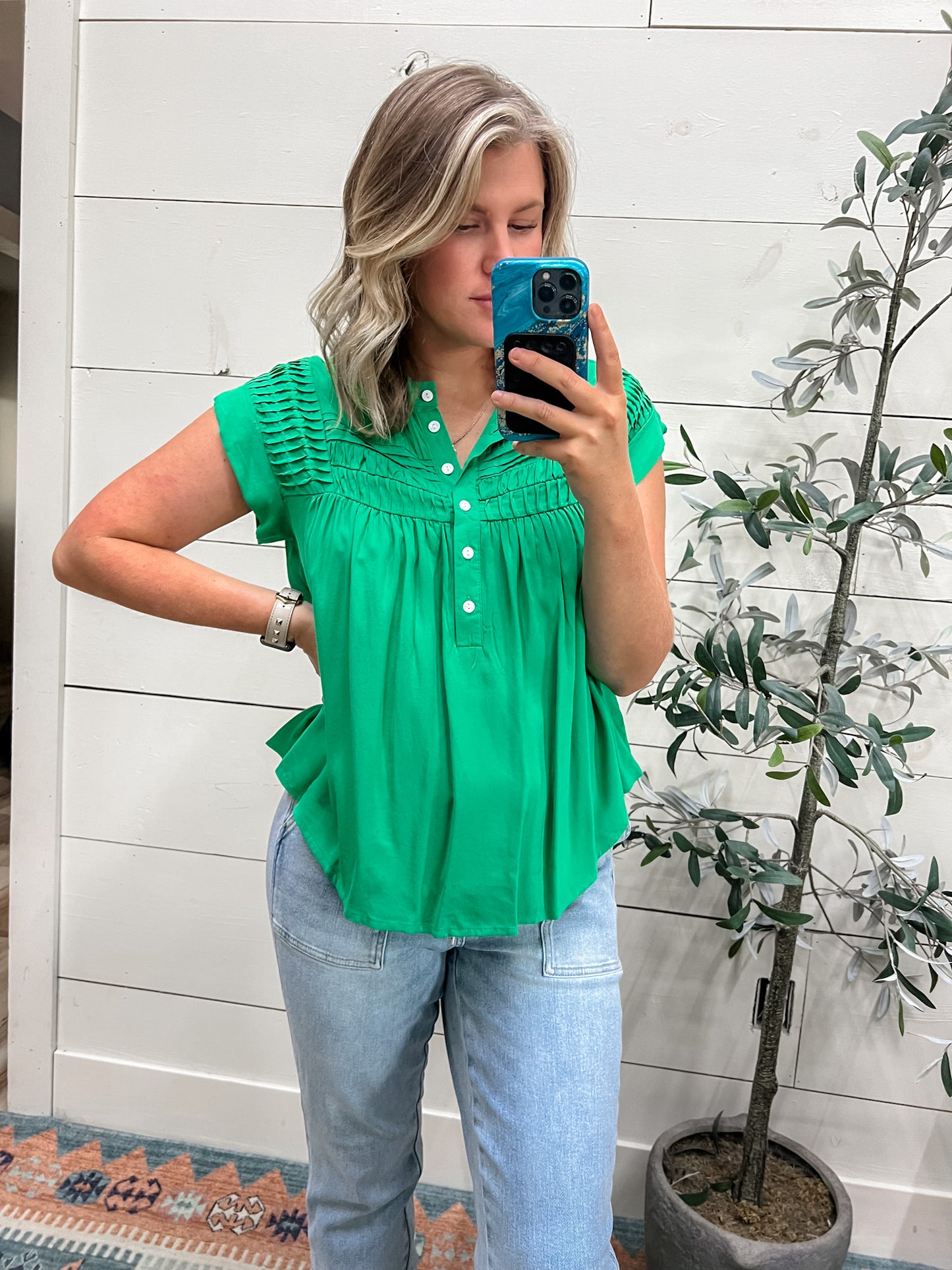 SPRING GREEN BLOUSE