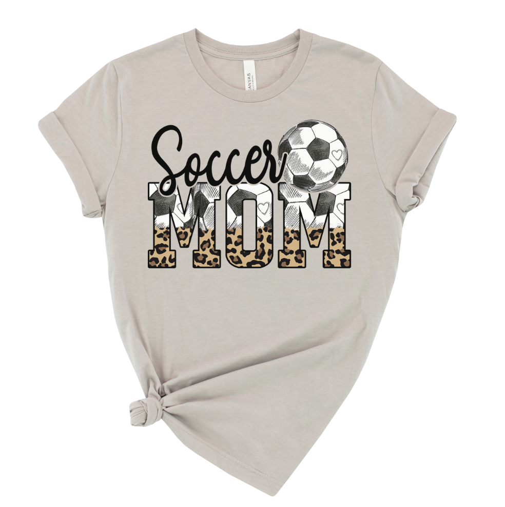 LEOPARD SOCCER MOM | Cool Gray