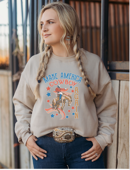 MAKE AMERICA COWBOY AGAIN | sweatshirt