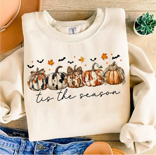 COWHIDE PUMPKIN SWEATSHIRT