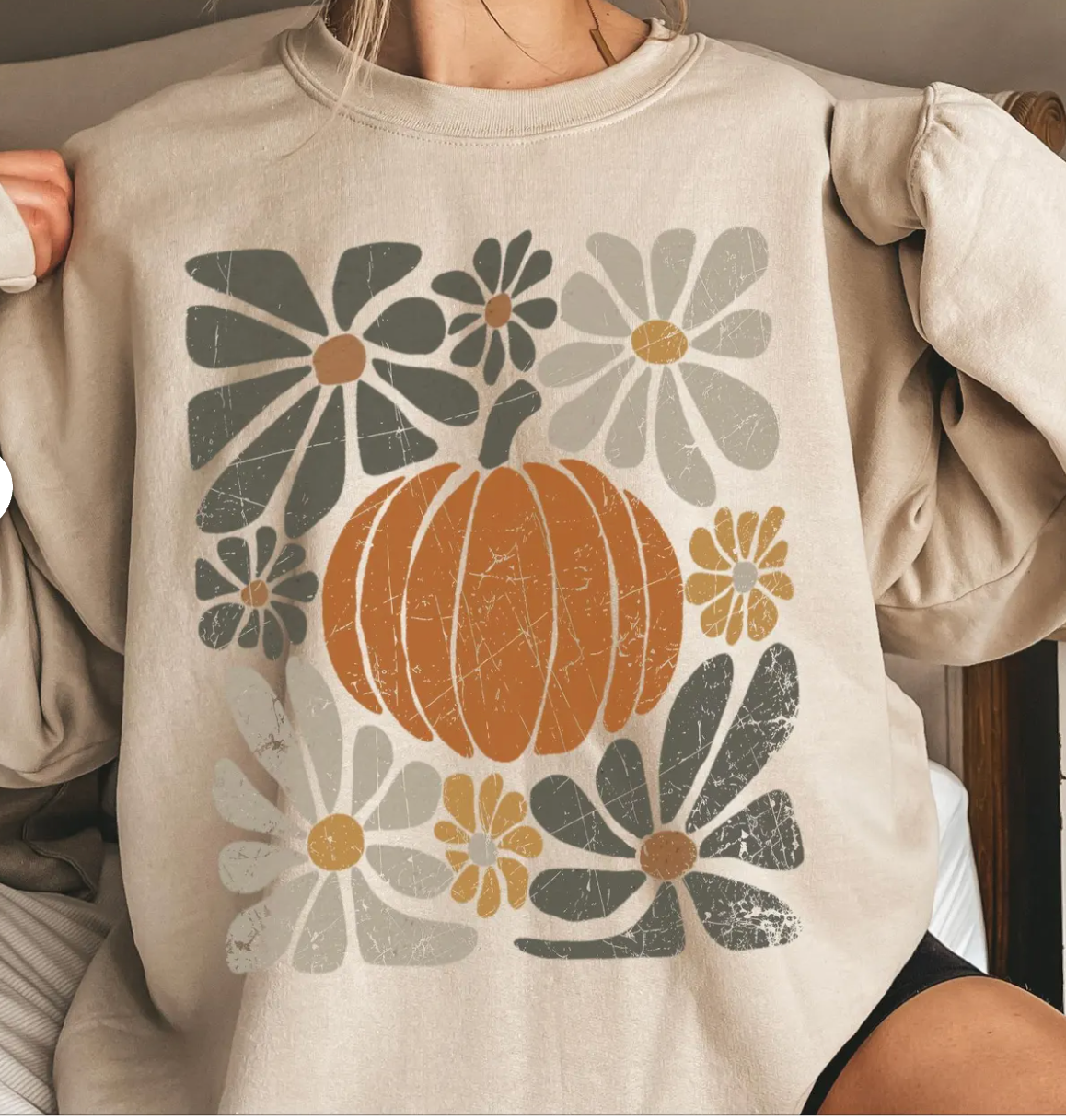 FLORAL PUMPKIN | PULLOVER